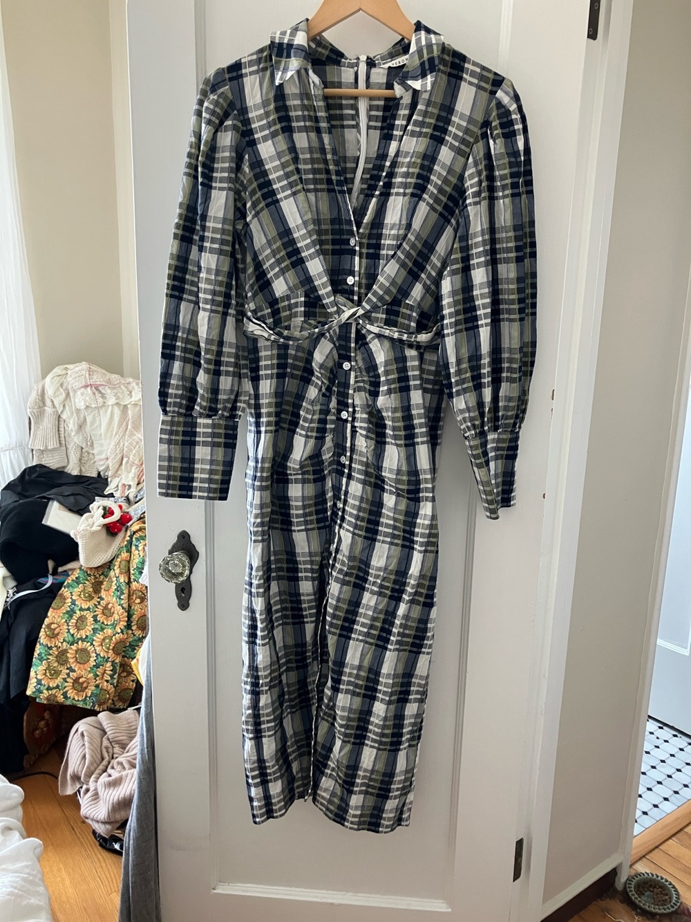 VERONICA BEARD plaid dress